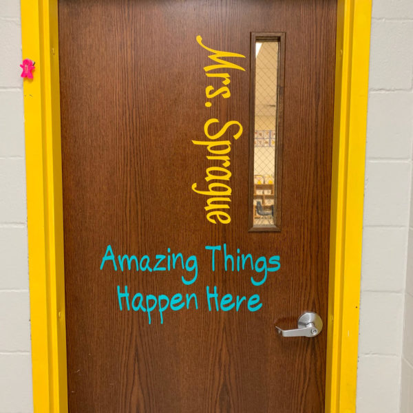 Custom Door Name Decal Custom Door Name Decal