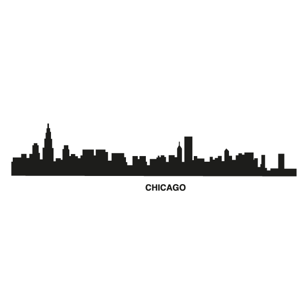 Chicago Skyline Wall Decal