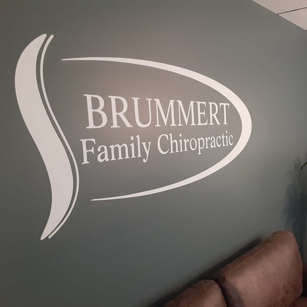 Brummert Chiropractic Logo Wall Decal at 4 ft Brummert Chiropractic Logo Wall Decal at 4 ft