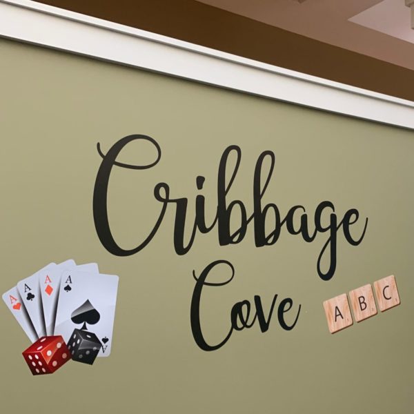 Cribbage Wall Decal - Senior Living Cribbage Wall Decal - Senior Living