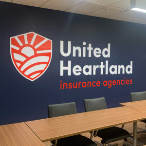 United Heartland Insurance - 8 ft wide die-cut decal