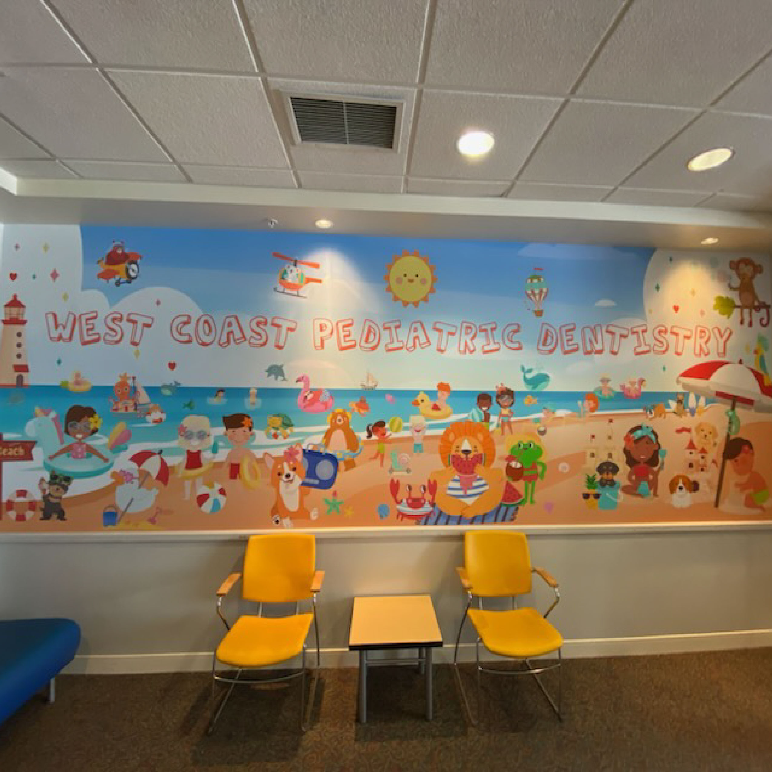 West Coast Pediatric Dentistry Wall Wrap